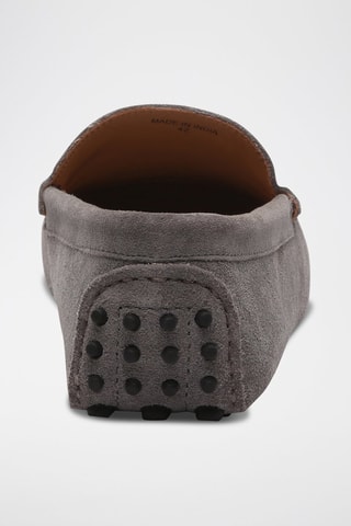 Mocassins en nubuck Lenny - Gris
