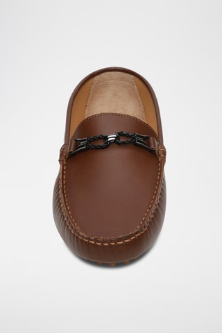 Mocassins en cuir nappa Kurt - Marron