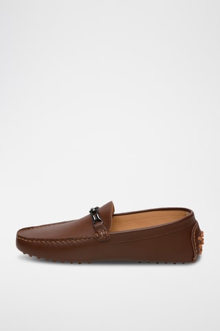 Mocassins en cuir nappa Kurt - Marron