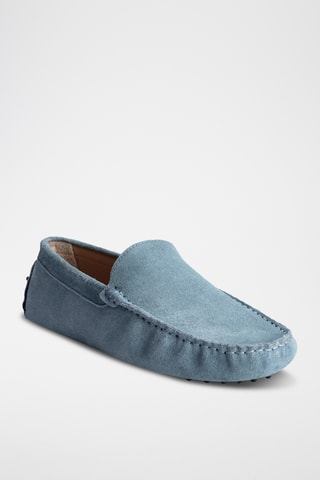 Mocassins en nubuck Lenny - Bleu