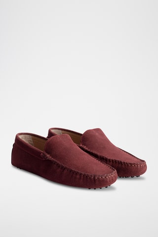 Mocassins en nubuck Lenny - Bleu