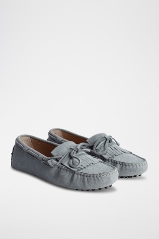 Mocassins en nubuck Emma - Bleu