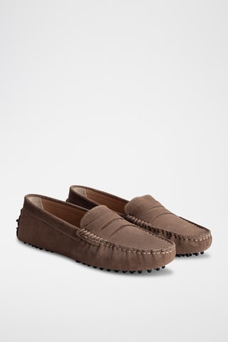 Mocassins en nubuck Thandie - Rose