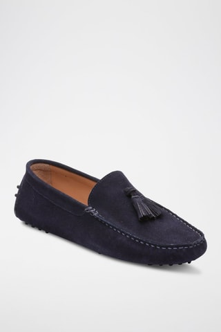 Mocassins en nubuck Ethan - Bleu