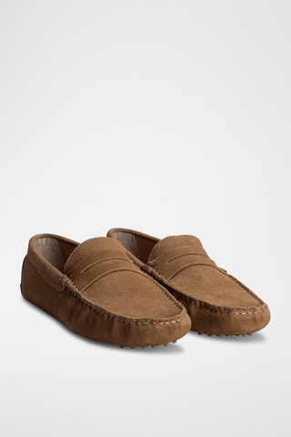 Mocassins en nubuck Cole - Marron