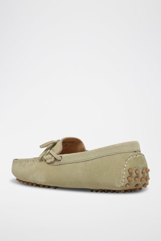 Mocassins en croûte de cuir Kate - Vert
