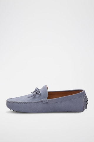 Mocassins en nubuck - Bleu