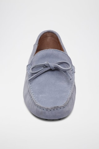 Mocassins en nubuck - Bleu