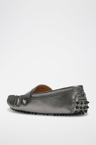 Mocassins en cuir Deira - Argenté
