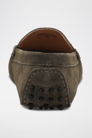 Mocassins en nubuck Thandie - Vert