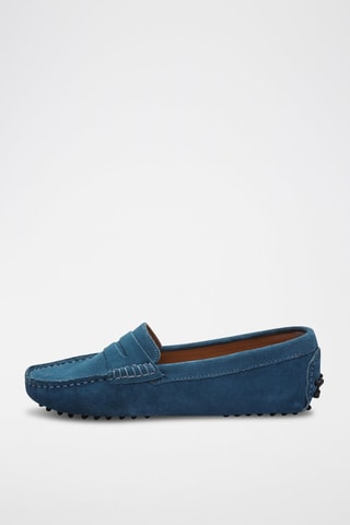 Mocassins en nubuck Thandie - Bleu