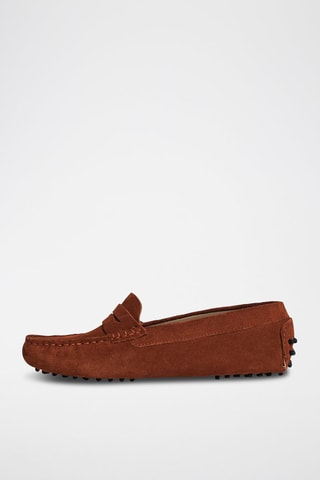 Mocassins en nubuck Thandie - Marron