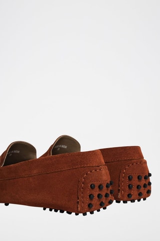 Mocassins en nubuck Thandie - Marron