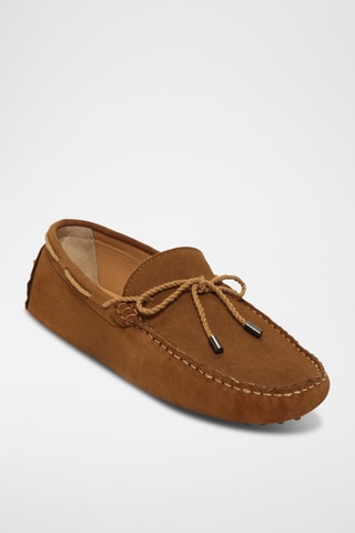 Chaussures bateau en nubuck York - Camel