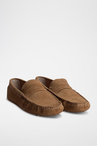Mocassins en nubuck Wales - Marron