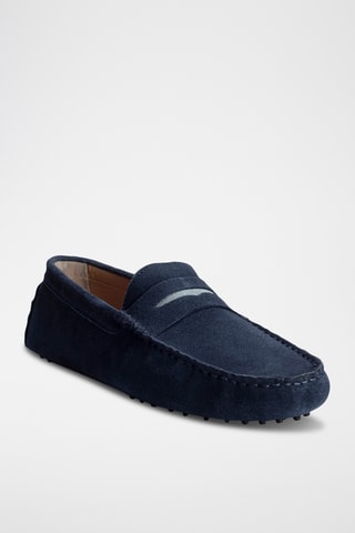 Mocassins en nubuck Cliff - Bleu