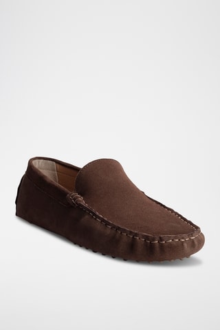 Mocassins en nubuck Cambridge - Kaki
