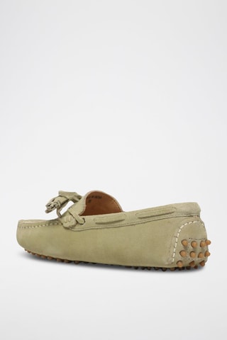 Mocassins en croûte de cuir Lily - Vert