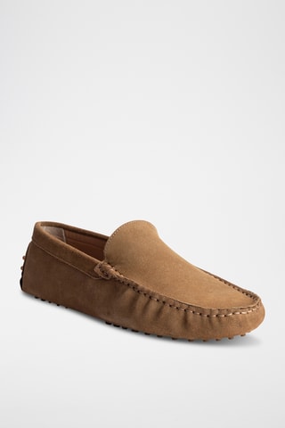 Mocassins en nubuck Lenny - Marron