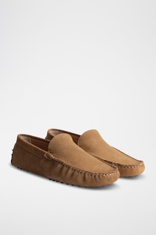 Mocassins en nubuck Lenny - Marron