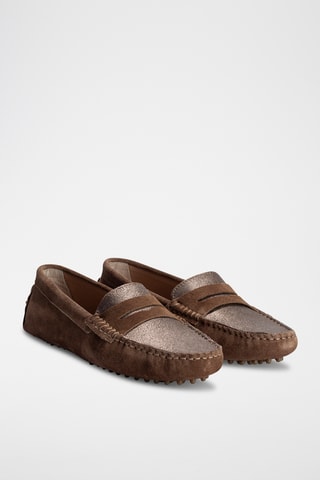 Mocassins en nubuck Thandie - Camel