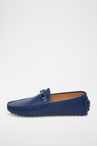 Mocassins en cuir nappa Luke - Bleu