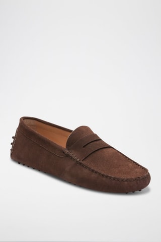 Mocassins en nubuck Wales - Marron