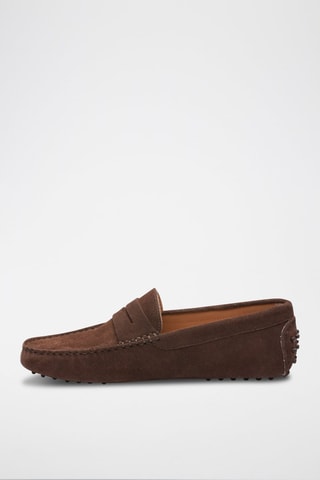Mocassins en nubuck Wales - Marron