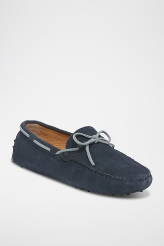 Chaussures bateau en nubuck Cornwall - Bleu