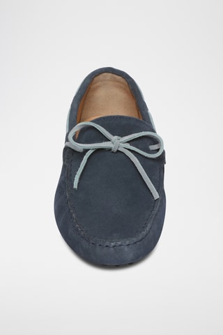 Chaussures bateau en nubuck Cornwall - Bleu