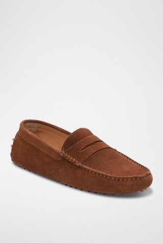 Mocassins en nubuck Wales - Marron
