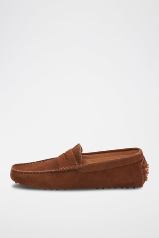 Mocassins en nubuck Wales - Marron