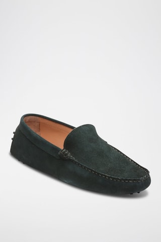 Mocassins en nubuck Cambridge - Vert
