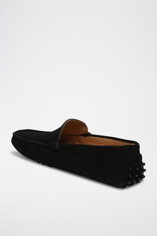 Mocassins en nubuck Lenny - Noir