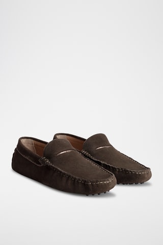 Mocassins en nubuck Lodrick - Kaki