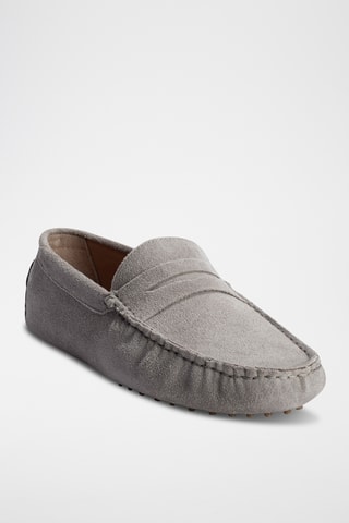 Mocassins en nubuck Wales - Gris