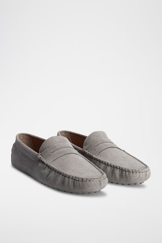 Mocassins en nubuck Wales - Gris