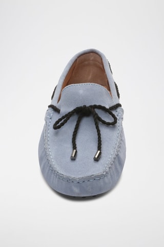 Mocassins en nubuck York - Noir et bleu
