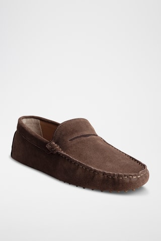 Mocassins en nubuck Lodrick - Kaki