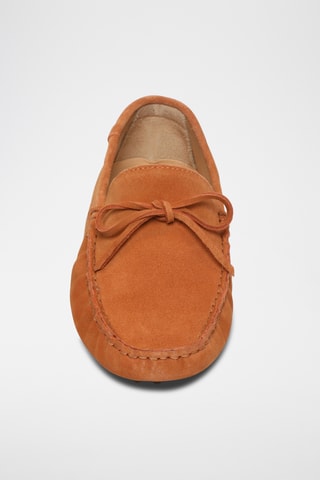 Mocassins en nubuck Fabian - Orange