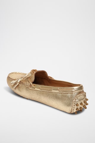 Mocassins en cuir Lily - Doré