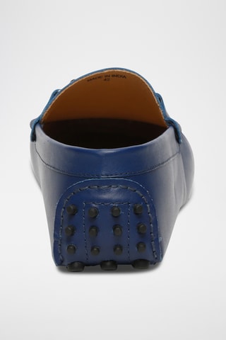 Mocassins en cuir Harold - Bleu