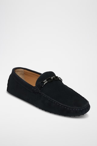 Mocassins en nubuck Jace - Bleu marine