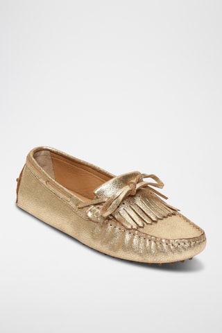 Mocassins en cuir Emma - Doré