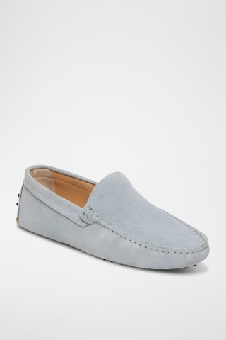 Mocassins en nubuck Colin - Bleu