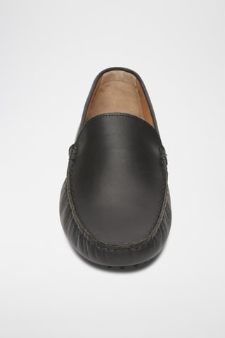 Mocassins en cuir Lenny - Bleu marine