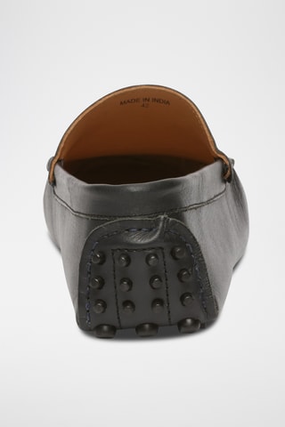 Mocassins en cuir Lenny - Bleu marine