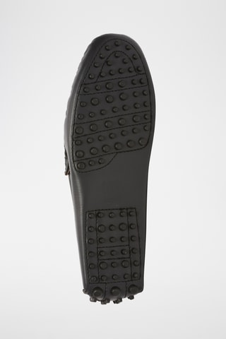 Mocassins en cuir Lenny - Bleu marine