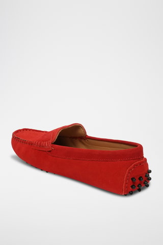 Mocassins en nubuck Deira - Rouge