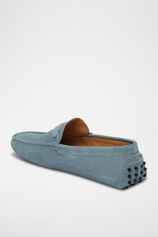 Mocassins en nubuck Alan - Bleu